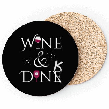 Discover Wine & Dink Pickleball Coasters & Accessories Dark