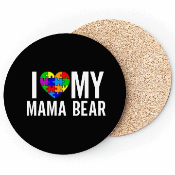 Discover I Love My Mama Bear Coasters