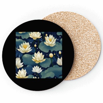 Discover Serenity Blooms: Timeless Lotus Pattern Coasters