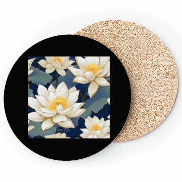 Discover Serenity Blooms: Timeless Lotus Pattern Coasters