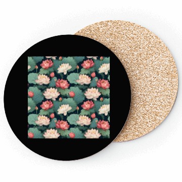 Discover Serenity Blooms: Timeless Lotus Pattern Coasters
