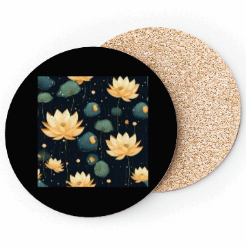 Discover Serenity Blooms: Timeless Lotus Pattern Coasters