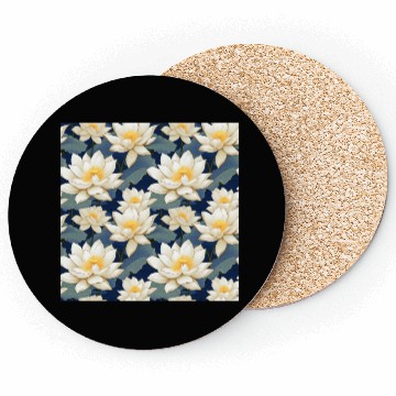 Discover Serenity Blooms: Timeless Lotus Pattern Coasters