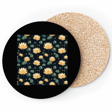 Discover Serenity Blooms: Timeless Lotus Pattern Coasters