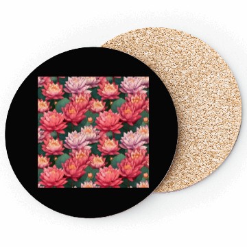 Discover Serenity Blooms: Timeless Lotus Pattern Coasters