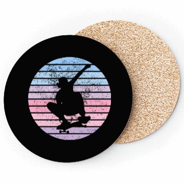 Discover Skateboard vintage sun Coasters