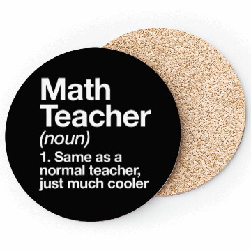 Discover Math Teacher Definition Funny Back To School Coasters