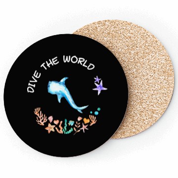 Discover Dive The World Scuba Scuba Diving Ocean Lovers Coasters