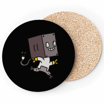 Discover Running Kid Robot Smiling Coasters