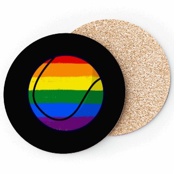 Discover Love Is Love Pride Rainbow Tennis Coasters