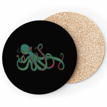 Discover Green Octopus Coasters