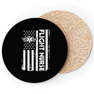 Discover USA Flag Flight Nurse America Coasters
