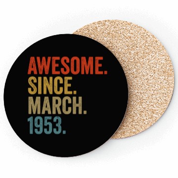Discover Awesome Since March 1953 69th Coasters