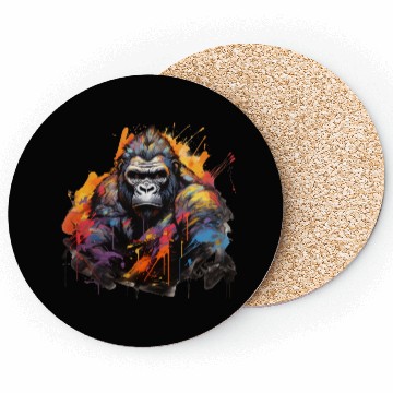 Discover Stoic Gorilla. Quiet Power, Graffiti Style. Coasters