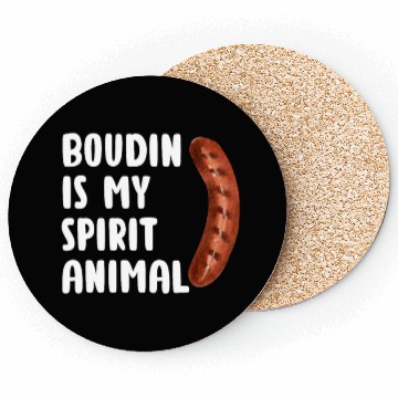 Discover Boudin is My Spirit Animal, Funny Louisiana Cajun Coasters