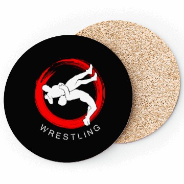 Discover WRESTLING GRAPPLING SLAM BADGE Coasters