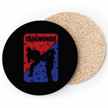 Discover TAEKWONDO FLAG RED and BLUE Coasters