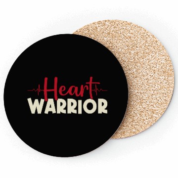 Discover Heart Warrior Coasters-Heart Surgery Gift-Survivor