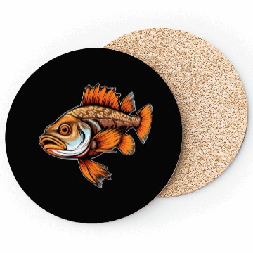 Discover Pikeperch Fish - Nature Connected Fishing Design Coasters