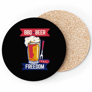 Discover Bbq Beer Freedom Beer Lover Coasters