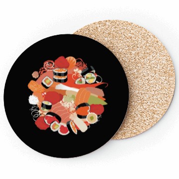 Discover Sushi Love: Tempting Delicacies for Foodies Coasters