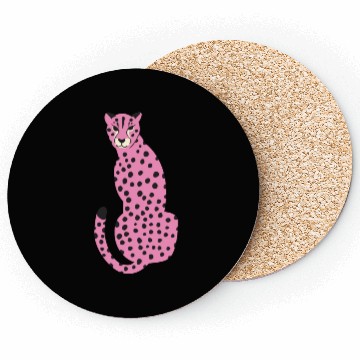 Discover Pink Cheetah Coasters