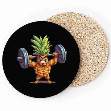 Discover Pineapple with dumbbell Coasters