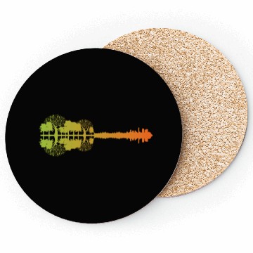 Discover Guitarist Guitar Landscape Coasters