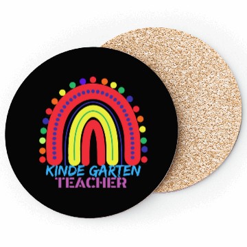 Discover Kindergarten Teacher Coasters,Rainbow Teacher Coasters.
