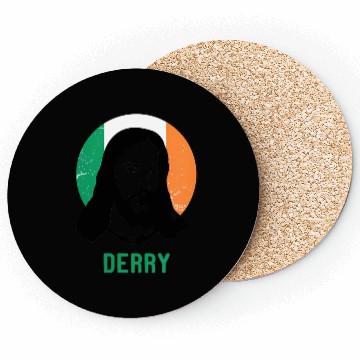 Discover Derry Ireland Flag Jesus St Patricks Day Coasters