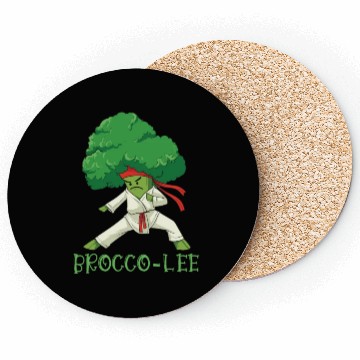 Discover Broccoli Martial Arts Karate MMA Boxing Kicks Coasters