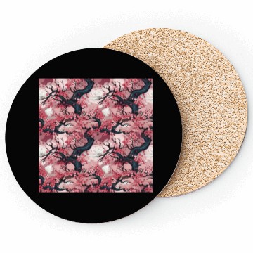 Discover Anime Euphoria: Fantasy Cherry Blossom Dreamscape Coasters