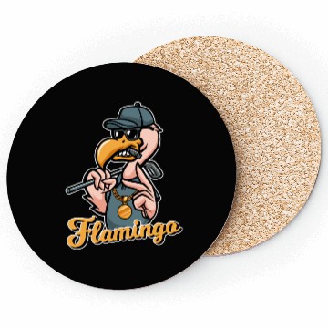 Discover Flamingo Golf Coasters