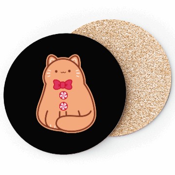 Discover Gingerbread Cat Coasters