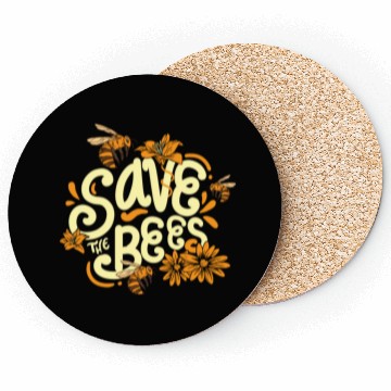 Discover Save The Bees Beekeeper Environmentalist Coasters