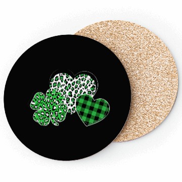Discover Saint Patricks Day For Women Shamrock Leopard Coasters