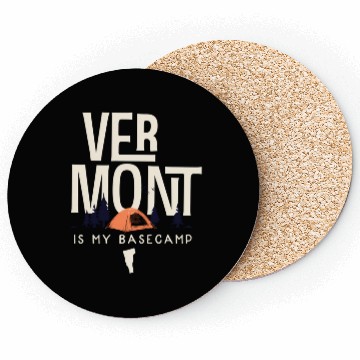 Discover Vermont Is My Base Camp Coasters