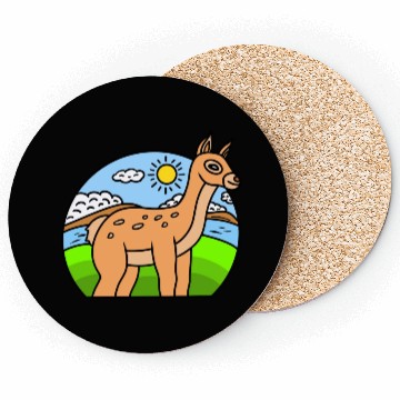Discover Cute Cartoon Deer Coasters