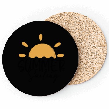 Discover Yellow Summer Sailing Coasters