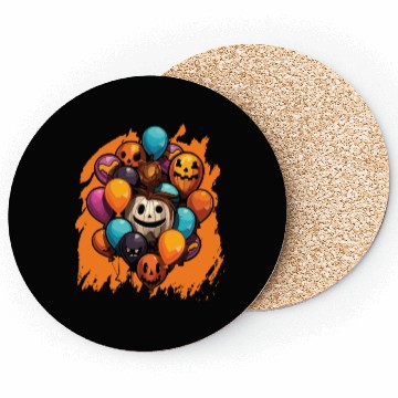 Discover Balloon Halloween Trick Or Treat Spooky Boo Ghost Coasters