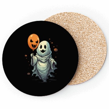 Discover Balloon Halloween Trick Or Treat Spooky Boo Ghost Coasters