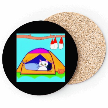 Discover Cat Camping In Nature Coasters