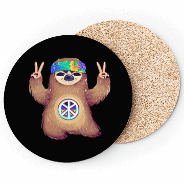 Discover Peace-loving sloth Coasters