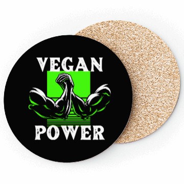 Discover Vegan Power Gym Workout Coasters