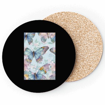 Discover repeating patterns tiles flowers Coasters