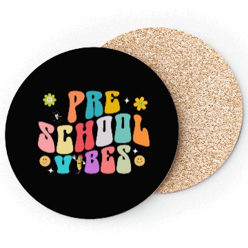 Discover Back To School Vibes Retro Teacher Student Coasters