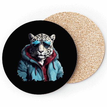 Discover Street Style Snow Leopard | Leopard Lovers Coasters