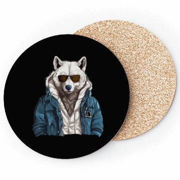 Discover Street Style Arctic Wolf | Wolf Lovers Coasters