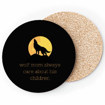 Discover wolf mom always care about his children Coasters