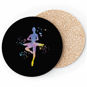 Discover Ballet Dancer Colorsplash Ballerina Coasters